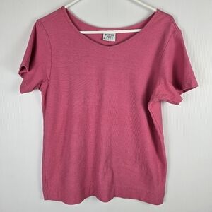 Columbia Sportswear ShirtWomens Size M 100%Cotton Ribbed Short Sleeve Athleisure